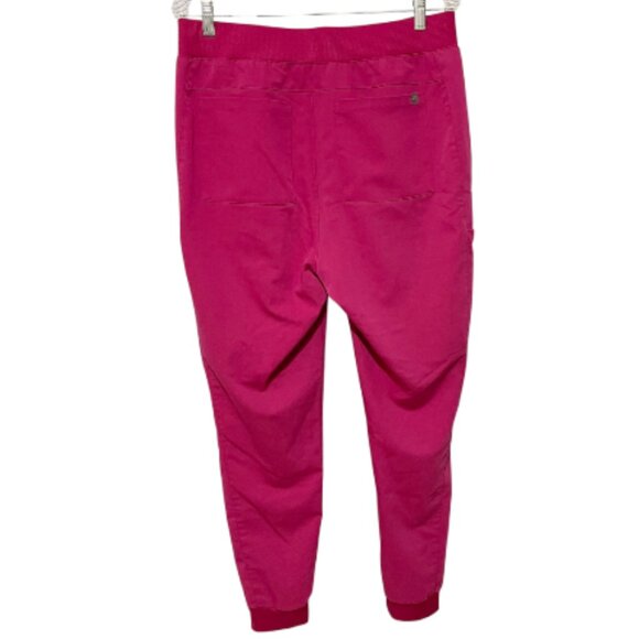 Fabletics On-Call Large Medical Doctor Nurse Scrub Joggers in Pink Hibiscus - Picture 3 of 8